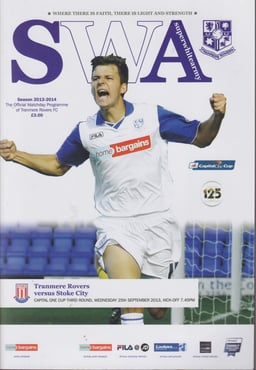 Tranmere Rovers v Stoke City Match Programme 2013-09-25